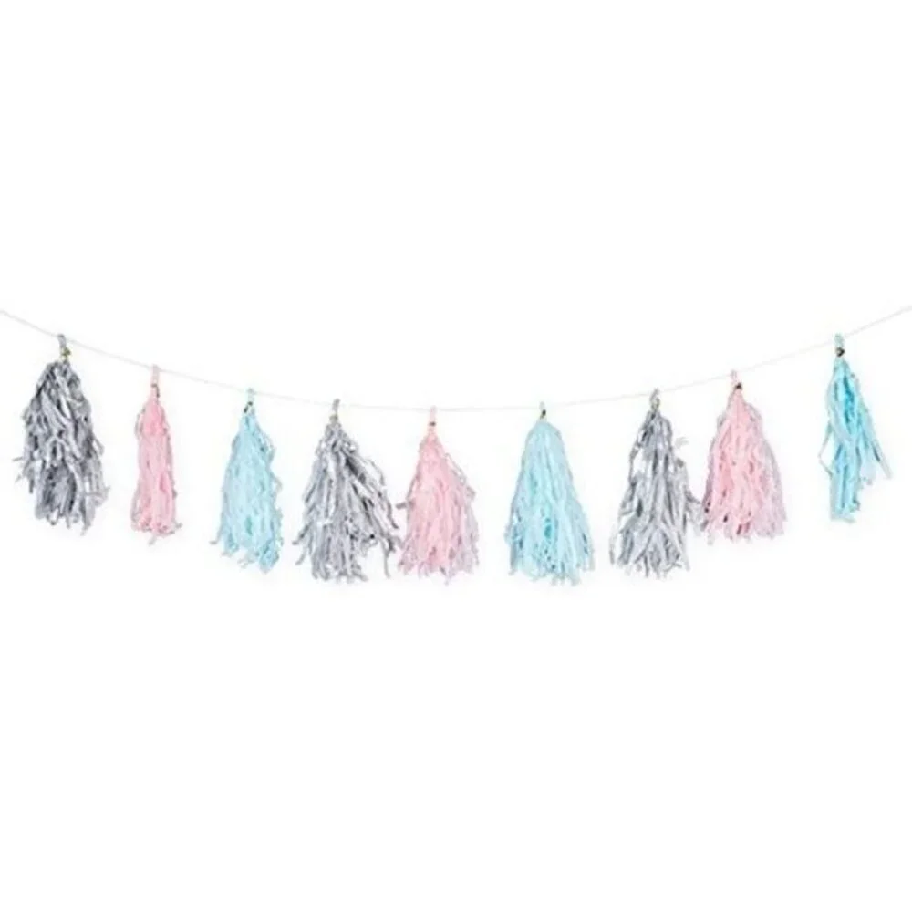 Cakewalk Tissue Paper Garland baby shower, birthday, gender reveal party 8ft